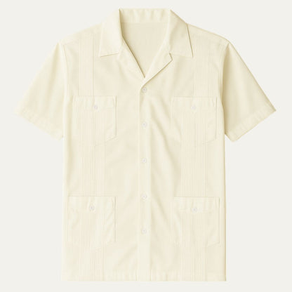Calderon Men's Linen Cuban Shirt - Vonnera