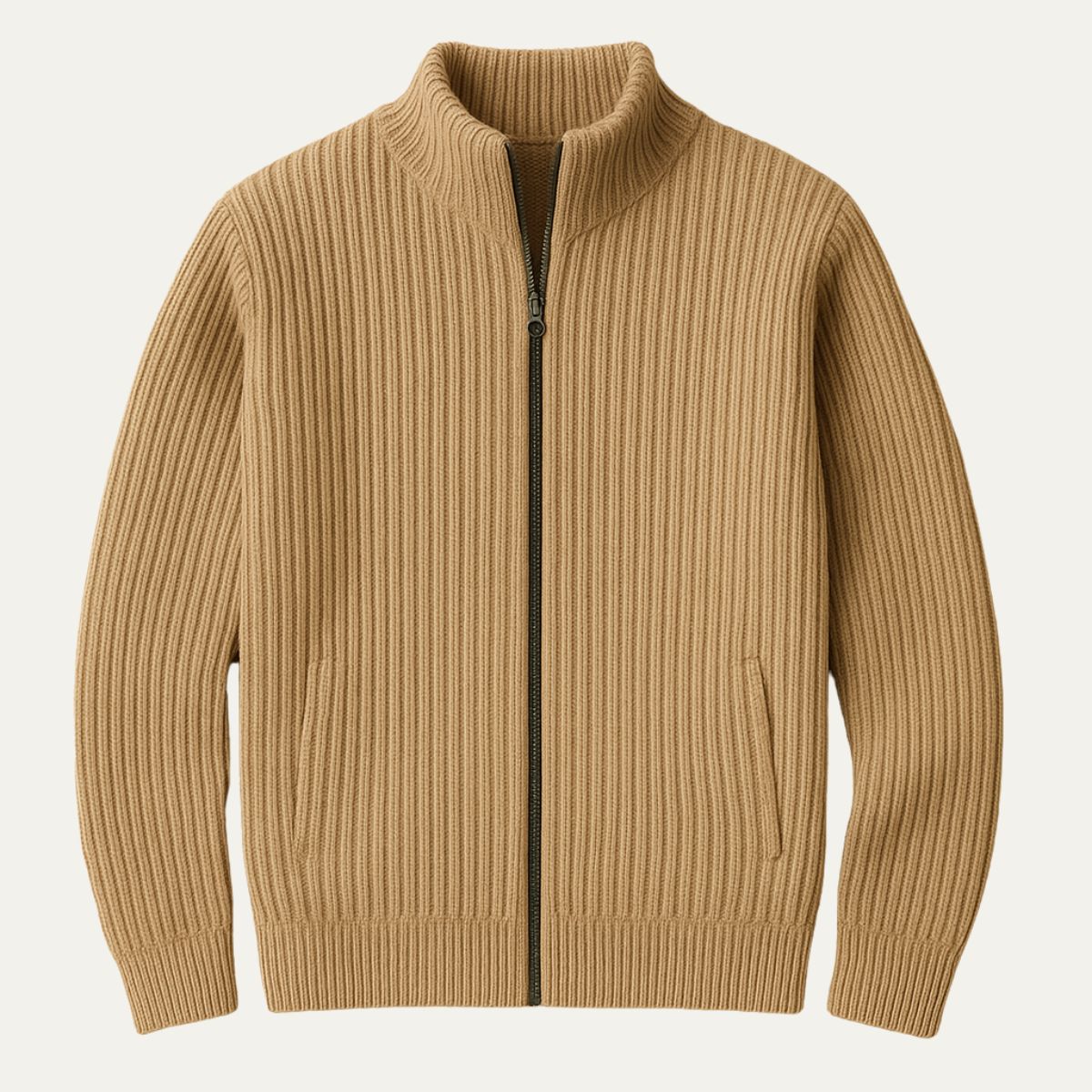 Windsor Men's Knitted Zip Cardigan - Vonnera