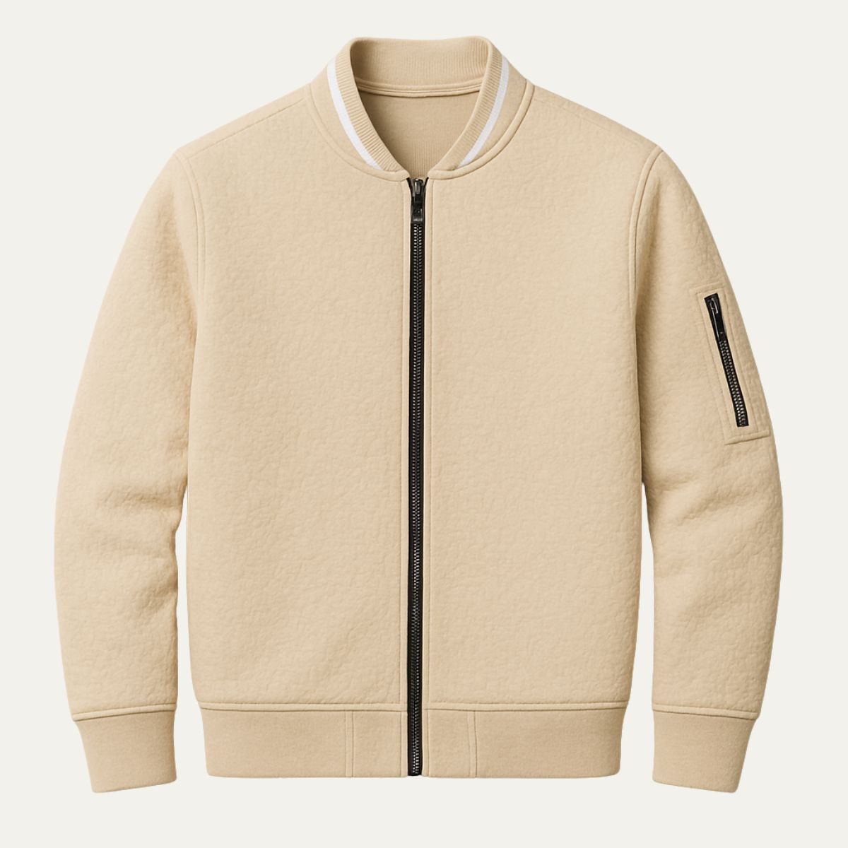 Elegant Zip Up Cardigan - Vonnera