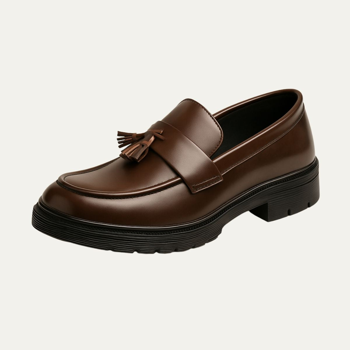 Men's Classic Leather Loafers - Vonnera