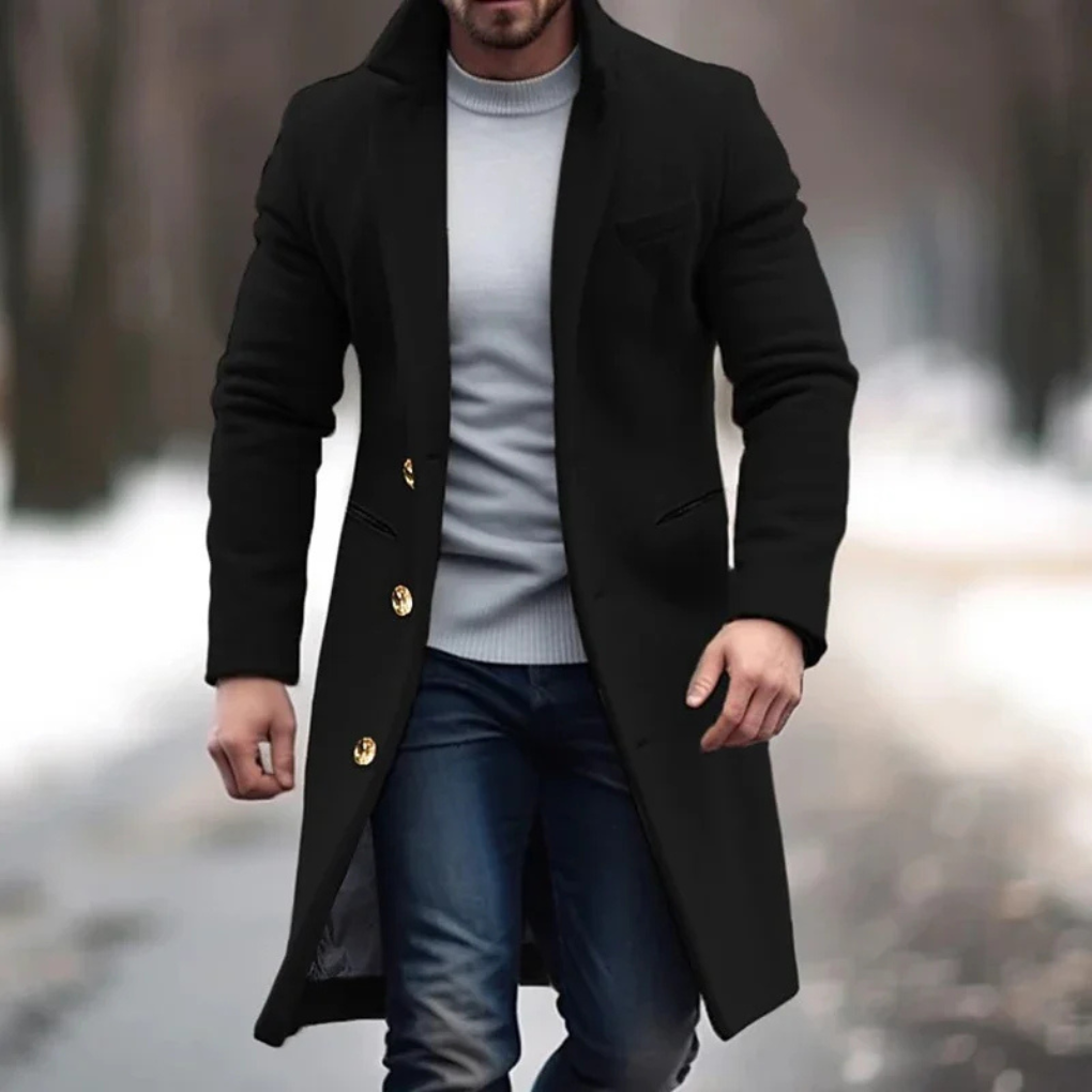 Men's Wool Overcoat Elegant Winter Coat - Vonnera