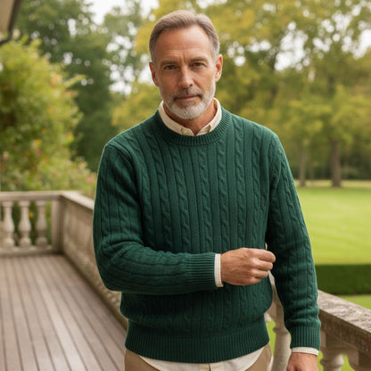 Men's Merino Wool Sweater Green