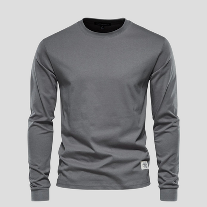 Men's Long Sleeve Round Neck Classic Shirt