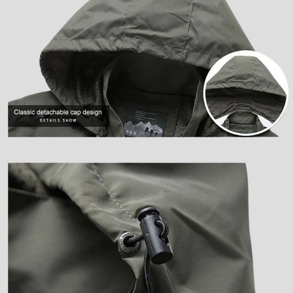 Men's Softshell Jacket Winter Outdoor Waterproof Black