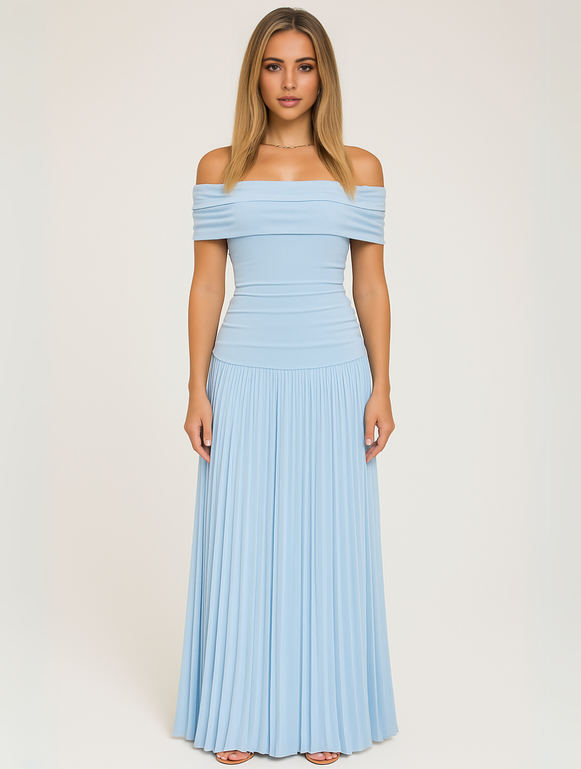 Women's Off-Shoulder Maxi Dress Elegant