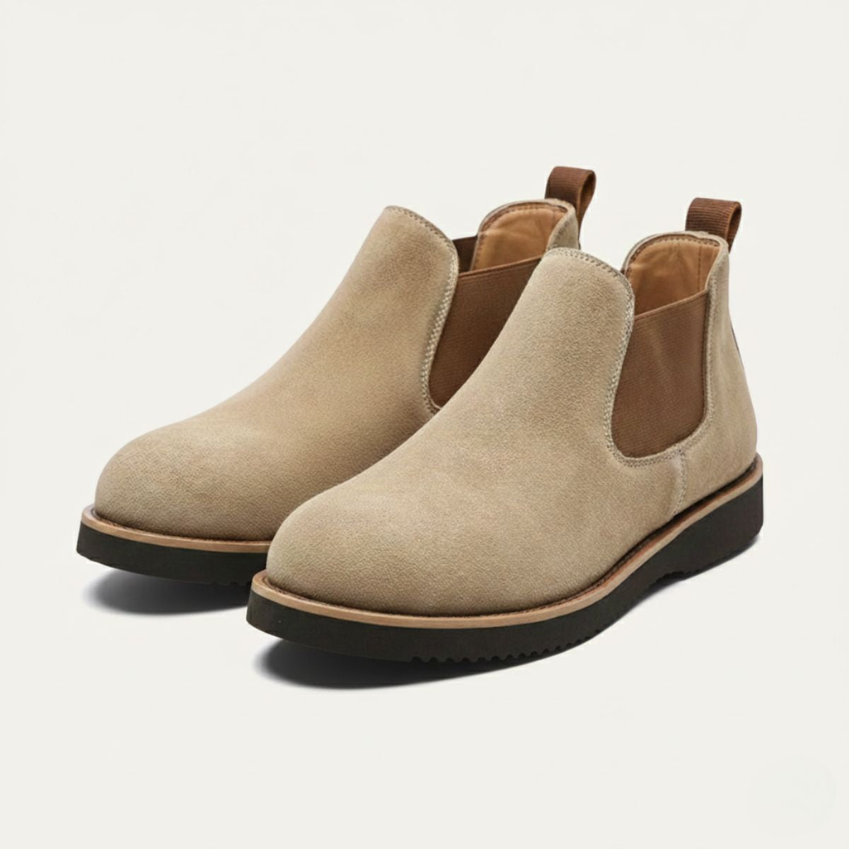 Men's Suede Chelsea Boots Brown - Vonnera