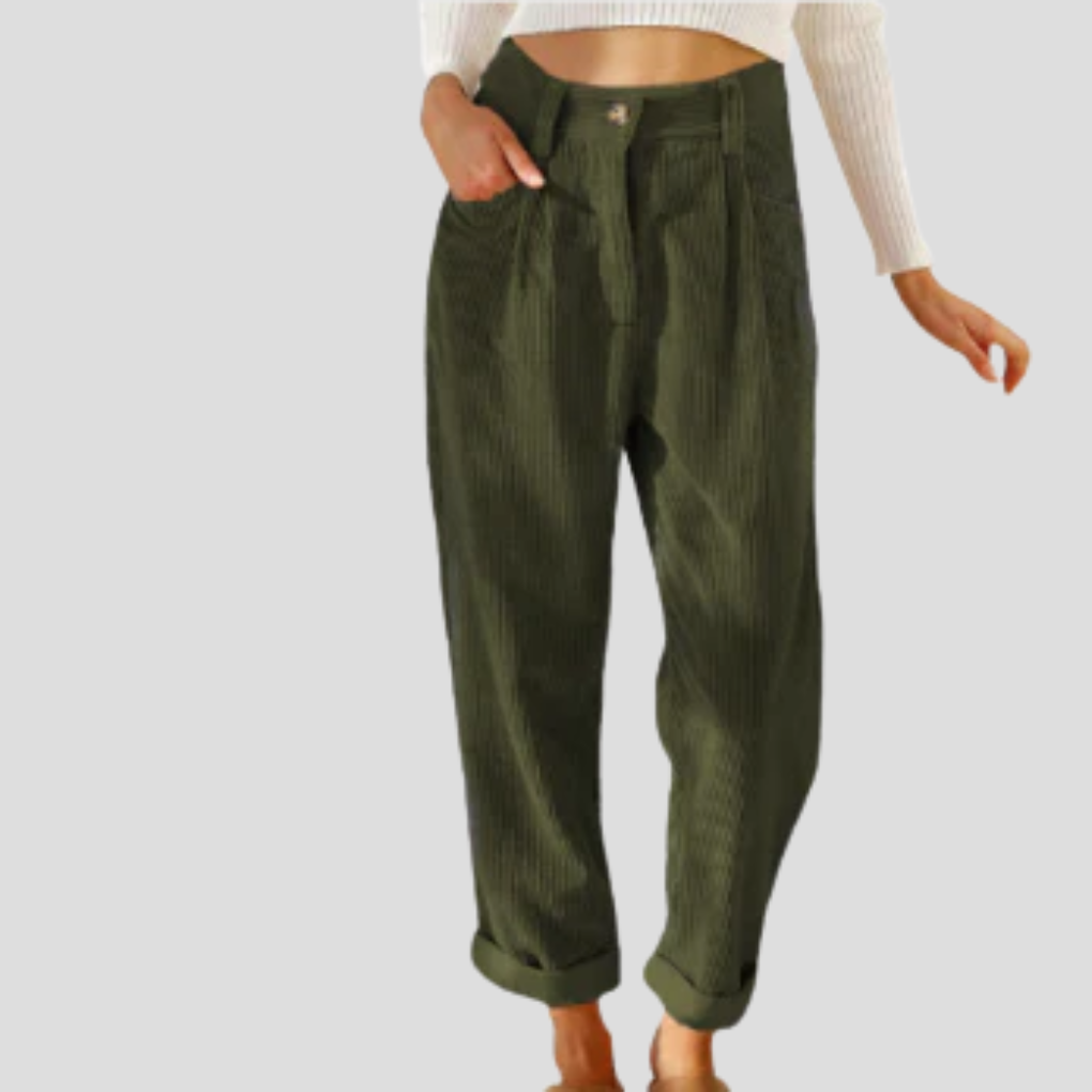 Corduroy Trousers Casual Texture Pants
