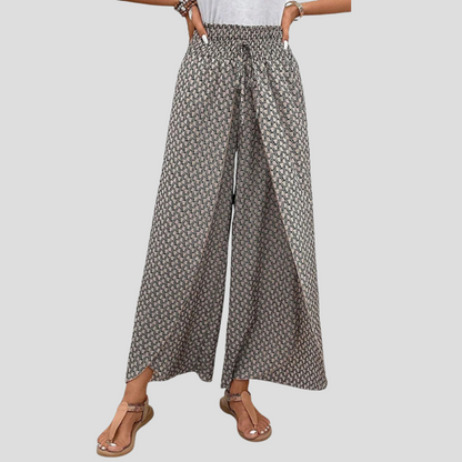 Geometric Print Trousers - Vonnera
