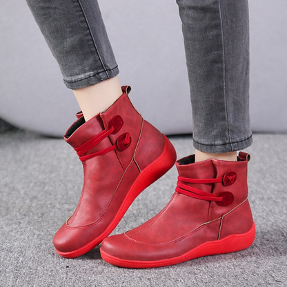 Women's Waterproof Ankle Boots Adjustable Comfort Sole Black - Vonnera