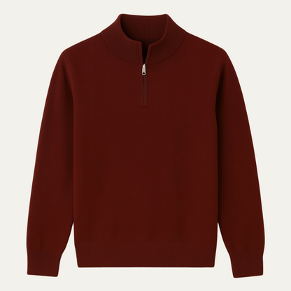 Men's Half-Zip Sweater Navy Blue