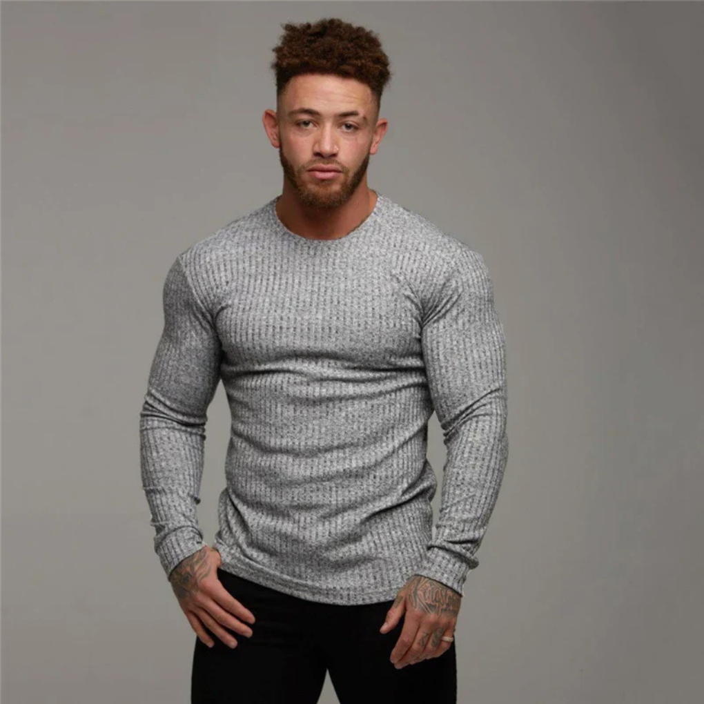 Men's Crewneck Knit Sweater Casual
