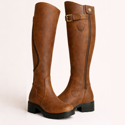 Women's Knee High Zip Boots - Vonnera