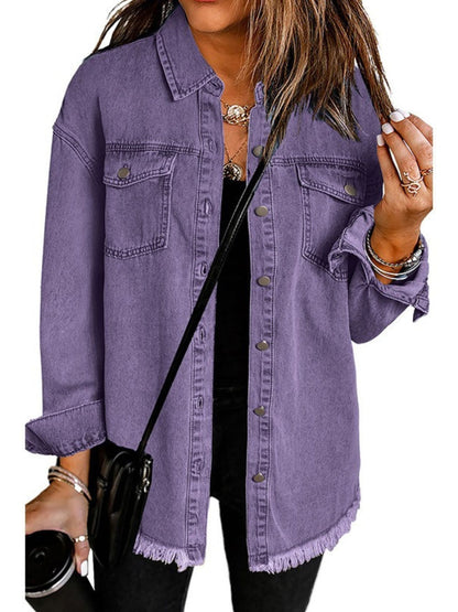 Women's Casual Button Down Jacket