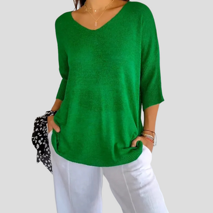 Women's Knit V-Neck Casual