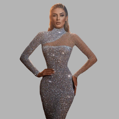 Women's Off-Shoulder Sequin Dress Glamorous - Vonnera