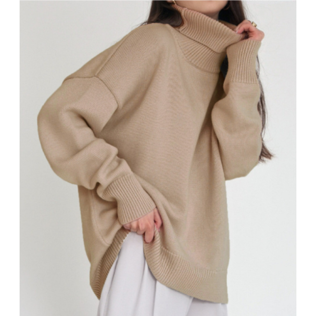 Women's Turtleneck Knitted Sweater - Vonnera