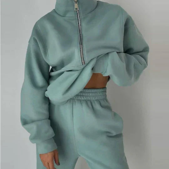 Women's Zipper Tracksuit Comfortable