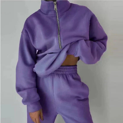 Women's Zipper Tracksuit Comfortable