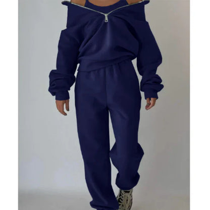 Women's Zipper Tracksuit Comfortable