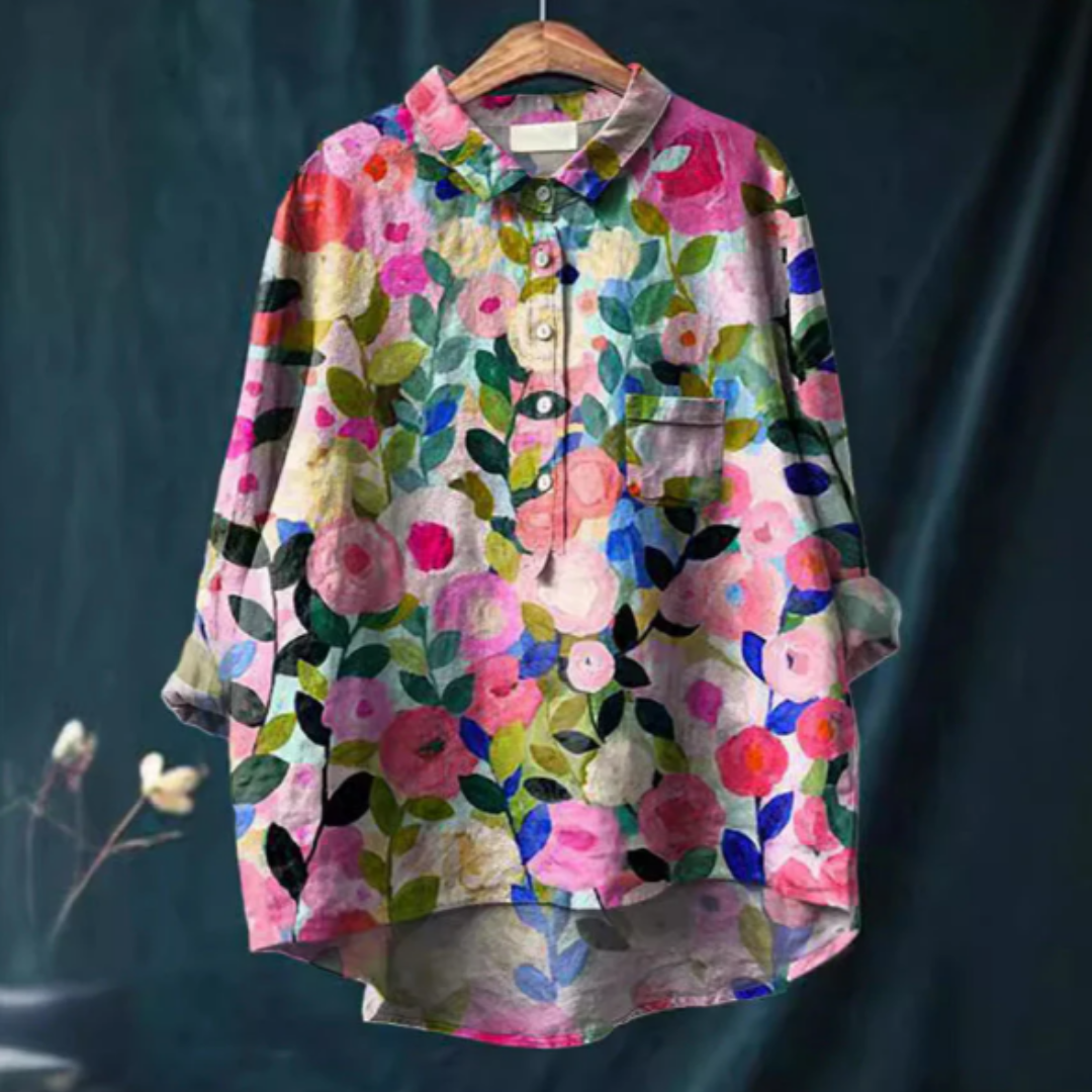 Bertan Women's Floral Print Blouse - Vonnera