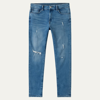 Men's Slim Fit Distressed Stretch Skinny Jeans - Vonnera