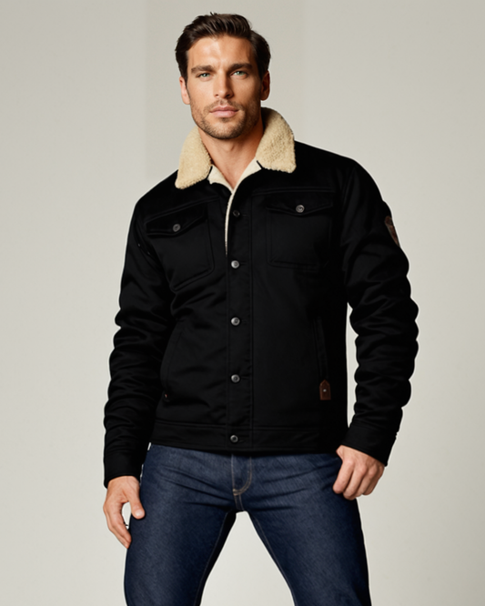 Men's Insulated Fleece Lined Winter Coat - Vonnera