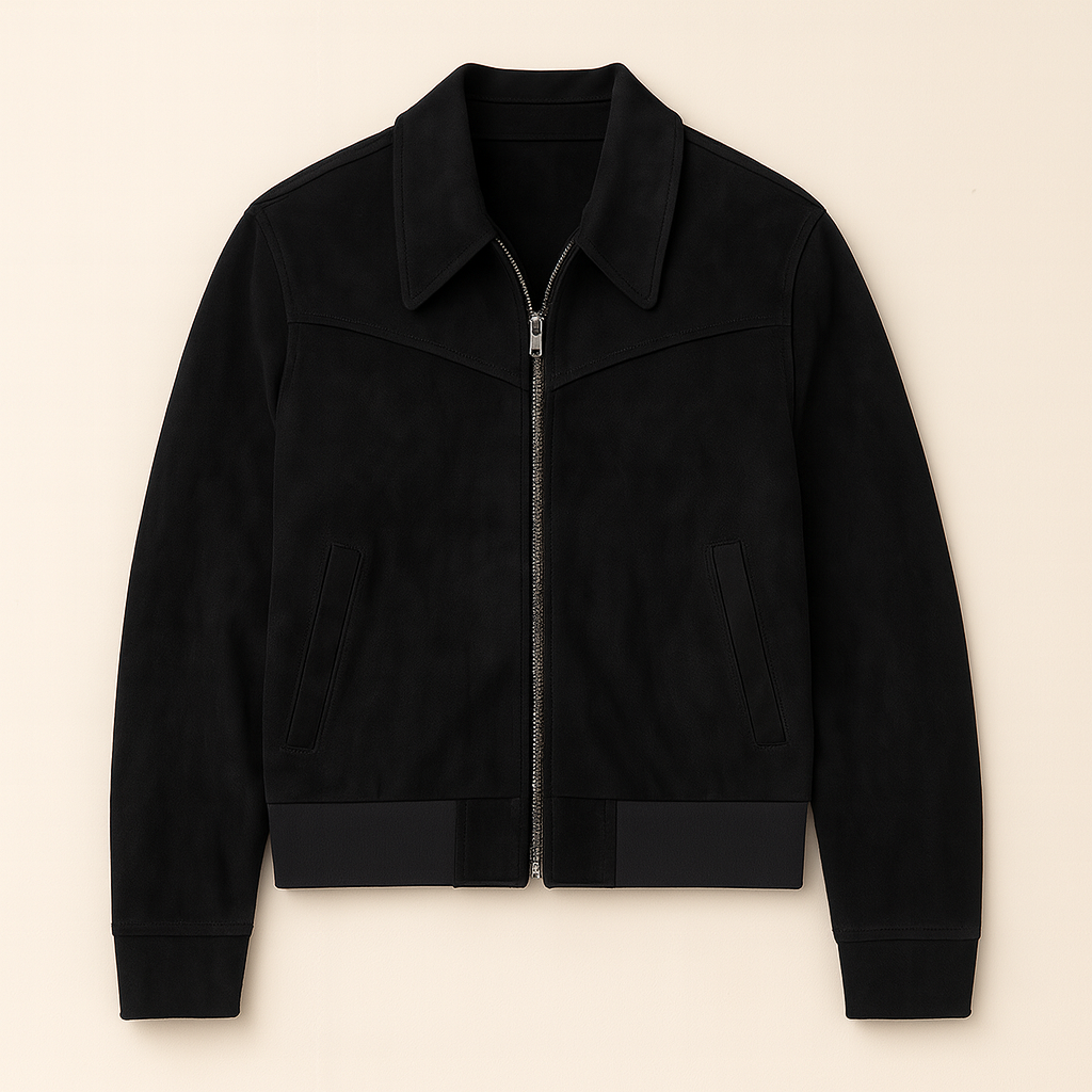Men's Faux Suede Leather Jacket