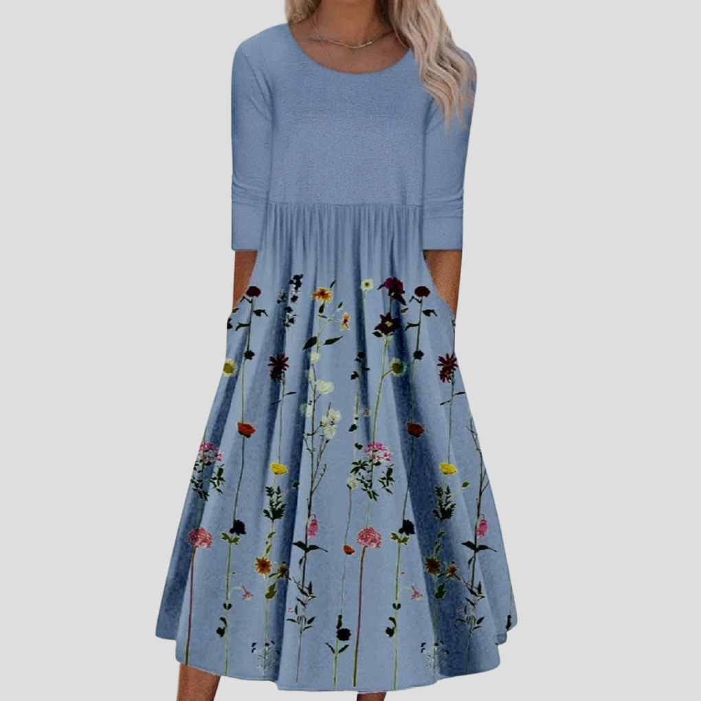 Women's Floral Half Sleeve Dress - Vonnera
