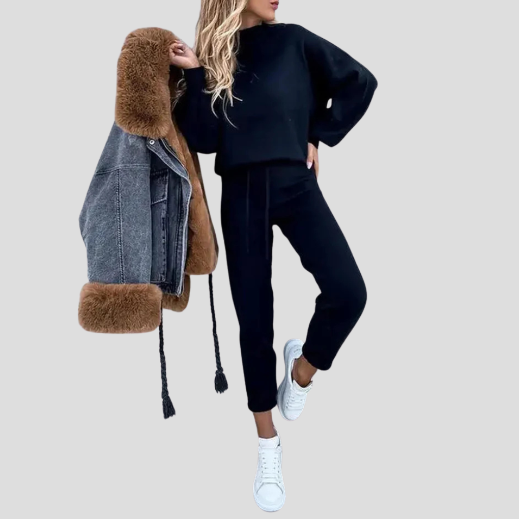 Women's Relaxed Fit Tracksuit Set - Vonnera