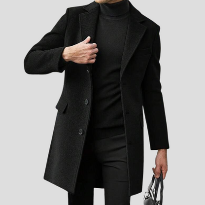 Men's Classic Revere Overcoat - Vonnera