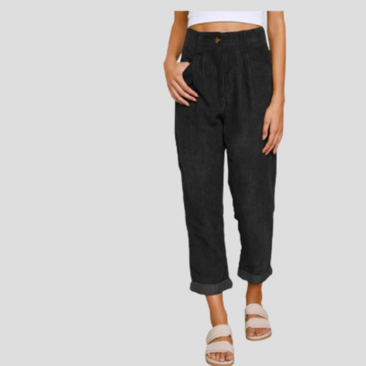 Corduroy Trousers Casual Texture Pants - Vonnera