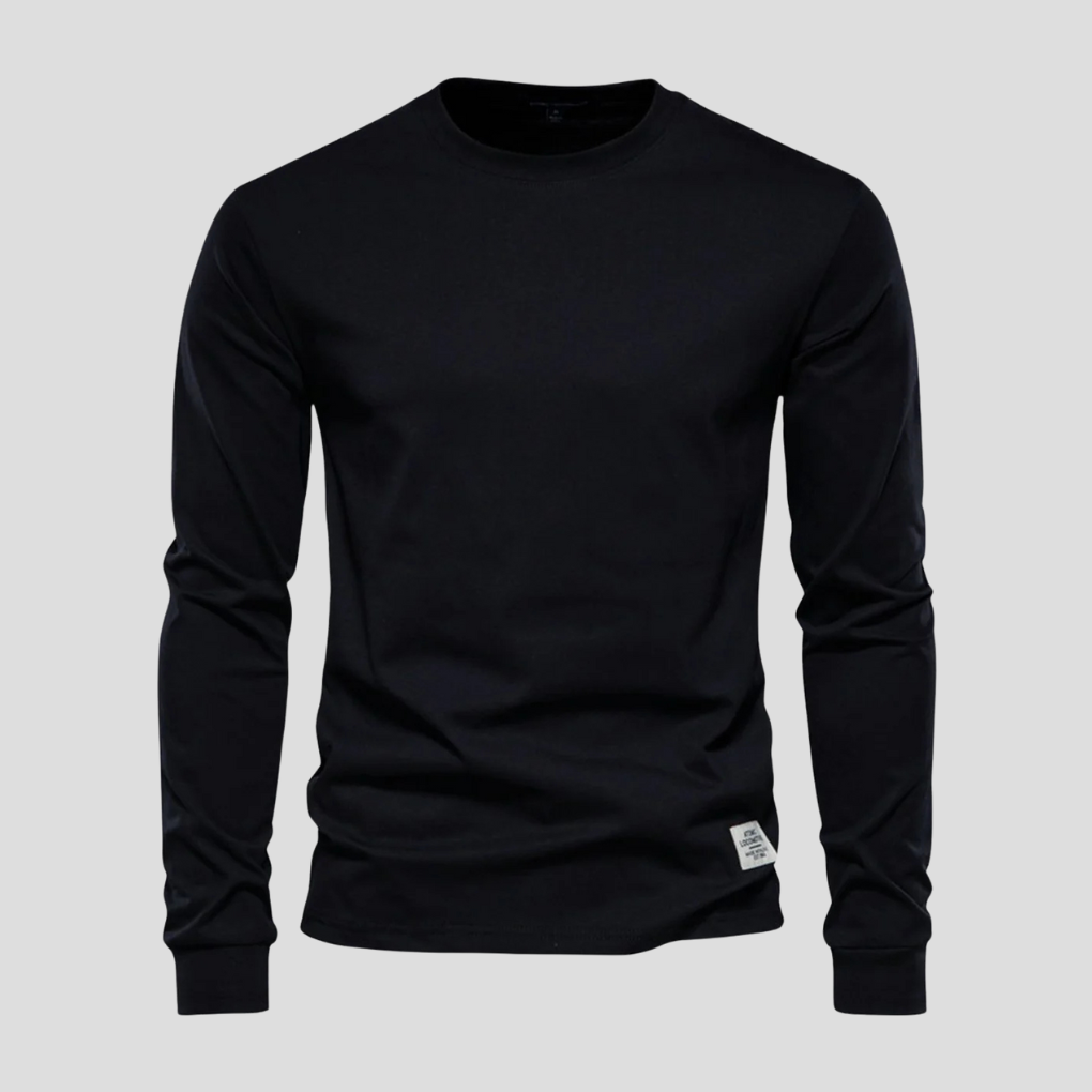 Men's Long Sleeve Round Neck Classic Shirt