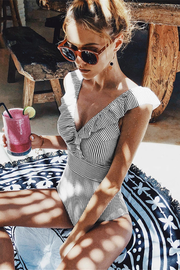 Women's Striped Swimsuit - Vonnera