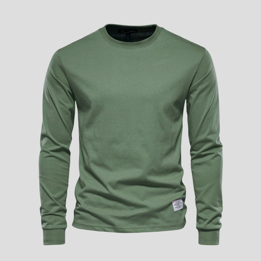 Men's Long Sleeve Round Neck Classic Shirt