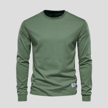 Men's Long Sleeve Round Neck Classic Shirt
