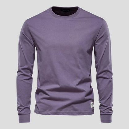 Men's Long Sleeve Round Neck Classic Shirt