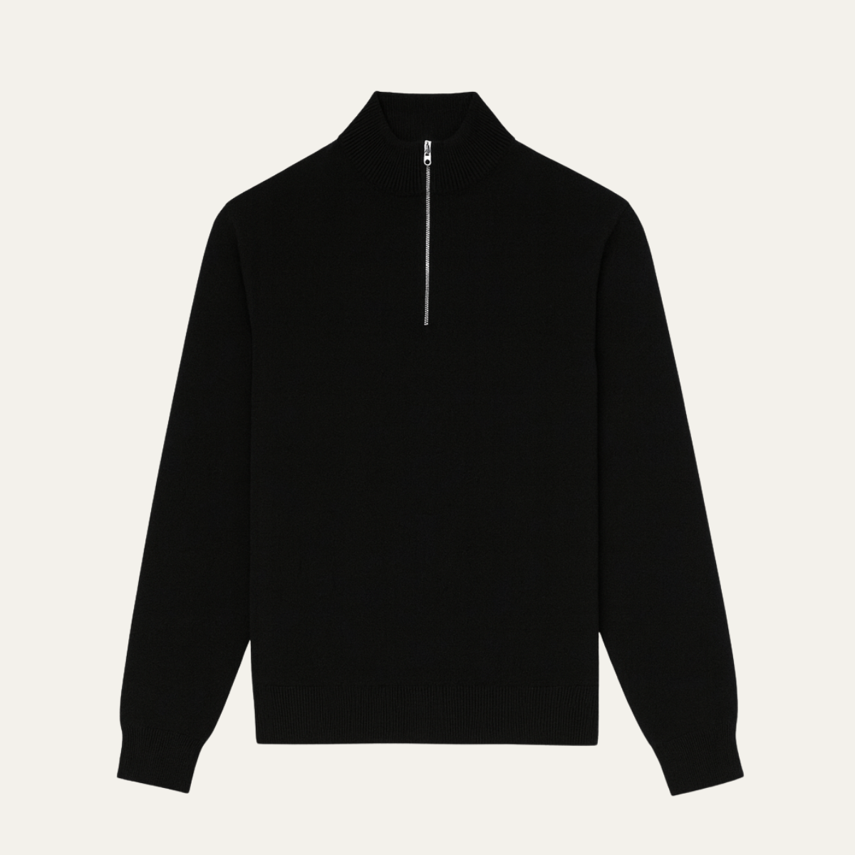 Men's Quarter Zip Sweater Wool Old Money - Vonnera
