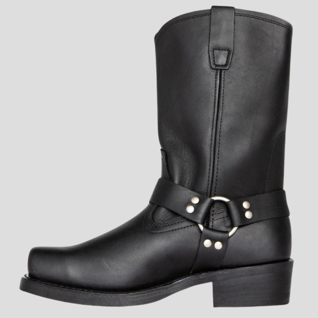 Men's Cowboy Boots Vintage Style Leather Brown