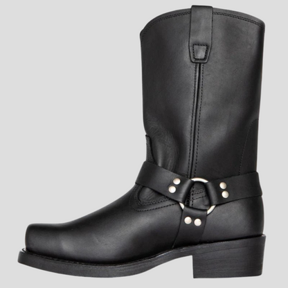 Men's Cowboy Boots Vintage Style Leather Brown