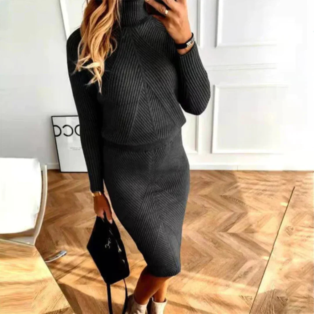 Women's Sweater Dress Relaxed Fit Warm - Vonnera
