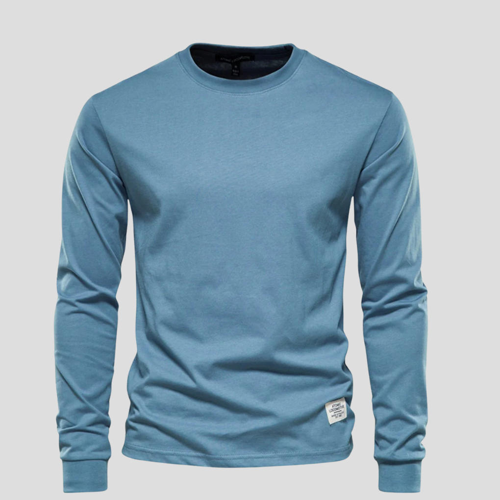 Men's Long Sleeve Round Neck Classic Shirt