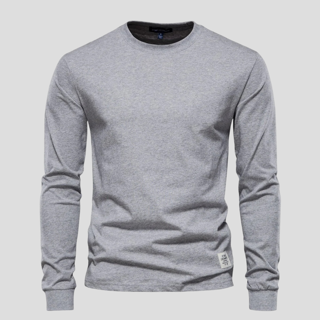 Men's Long Sleeve Round Neck Classic Shirt