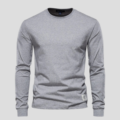 Men's Long Sleeve Round Neck Classic Shirt