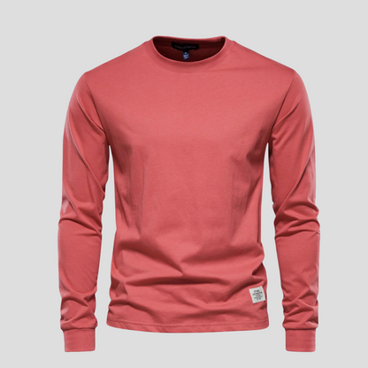 Men's Long Sleeve Round Neck Classic Shirt