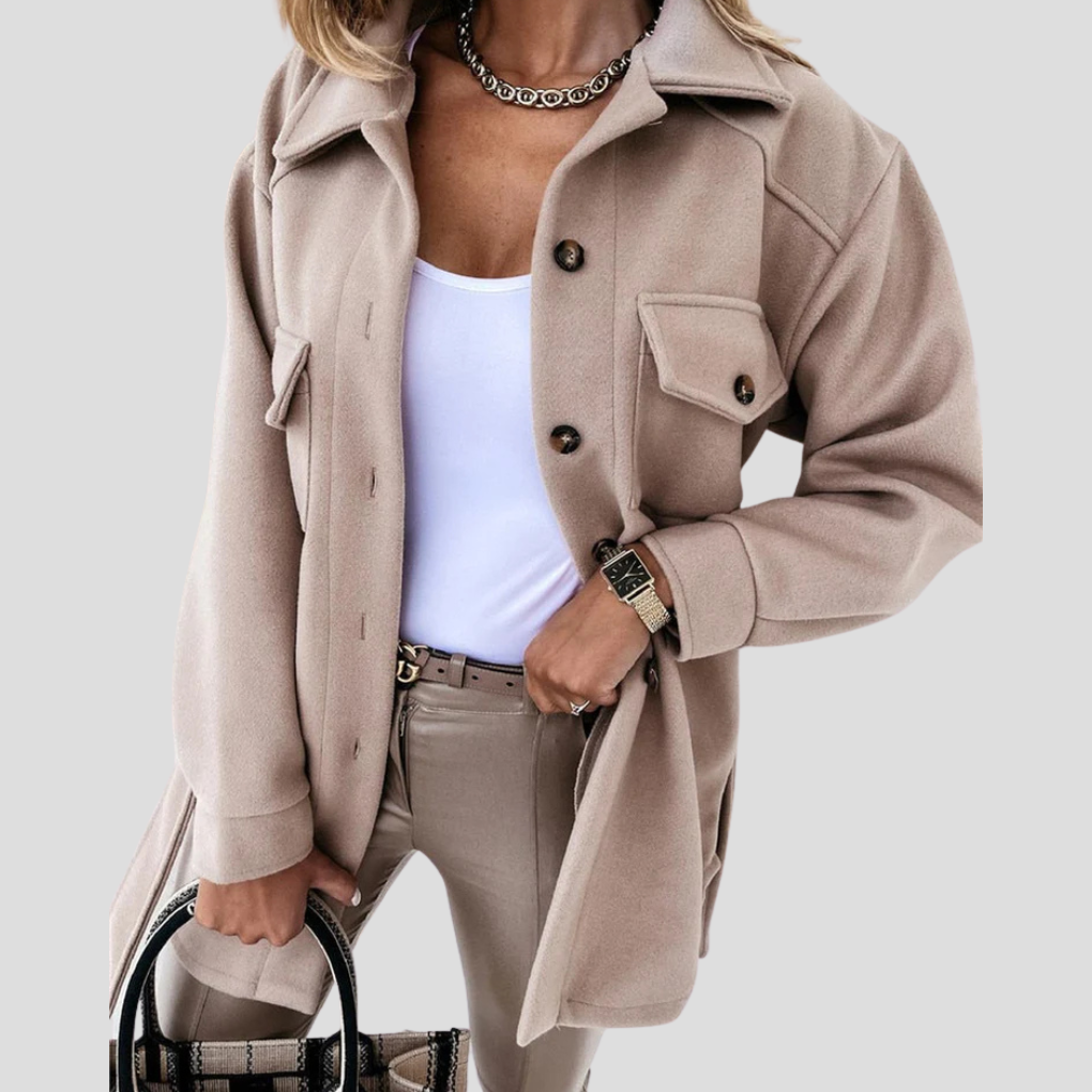 Women's Oversized Relaxed Fit Jacket - Vonnera