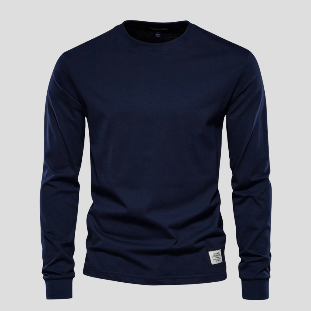 Men's Long Sleeve Round Neck Classic Shirt