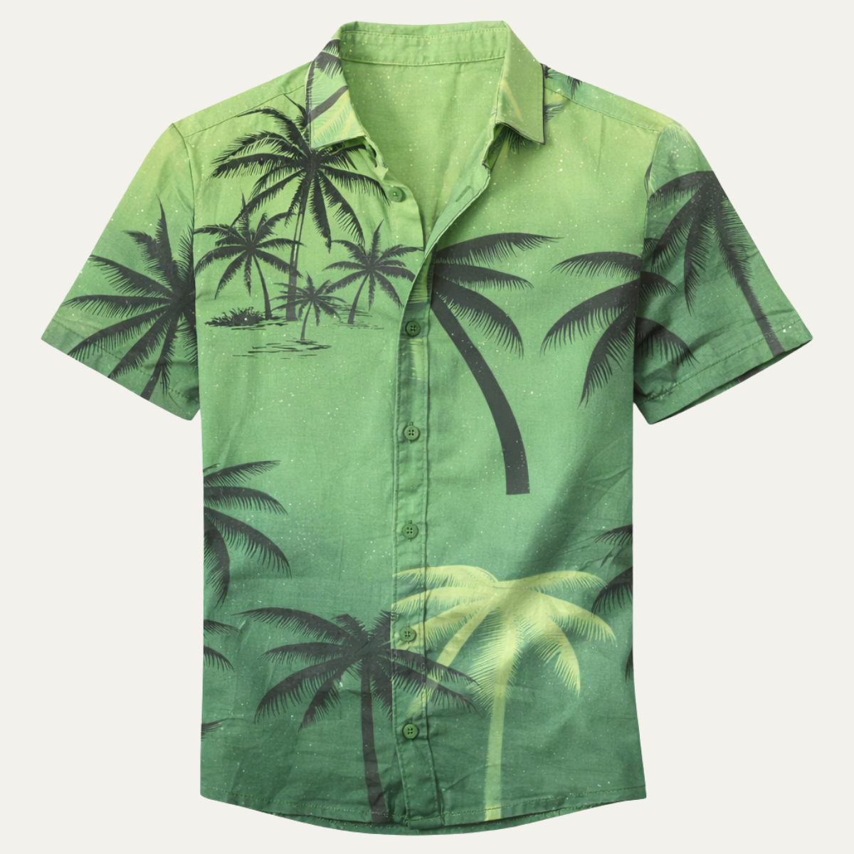 Men's Hawaiian Shirt Tropical Print Cotton Casual - Vonnera