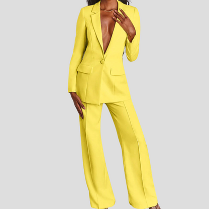 Women's Suit Jacket Pants Set - Vonnera