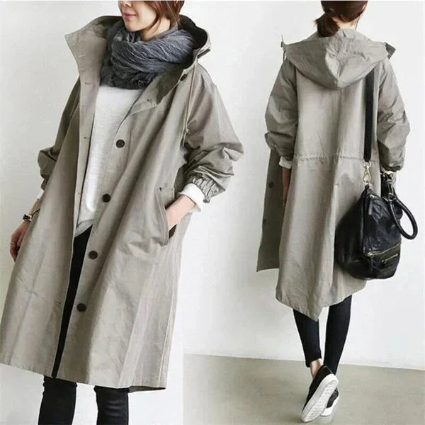 Women's Waterproof Hooded Rain Jacket - Vonnera