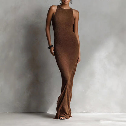 Valentina Rossi Women's Ribbed Knit Maxi Dress